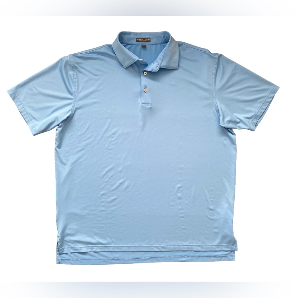 Peter Millar Maco Blue Polo Shirt XL Summer Comfort Golf Casual